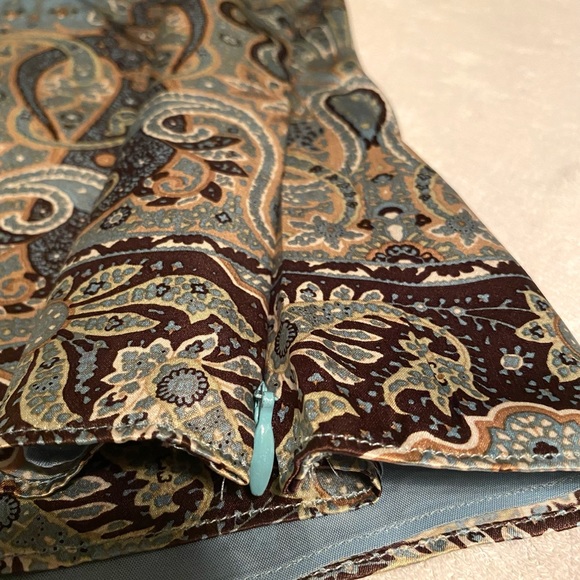 Light Blue Silk Tahini Top - Picture 5 of 7